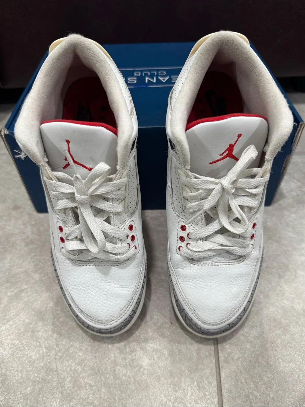 Size 8.5W/7Y Nike Air Jordan 3 Retro White Cement Reimagined DM0967-100